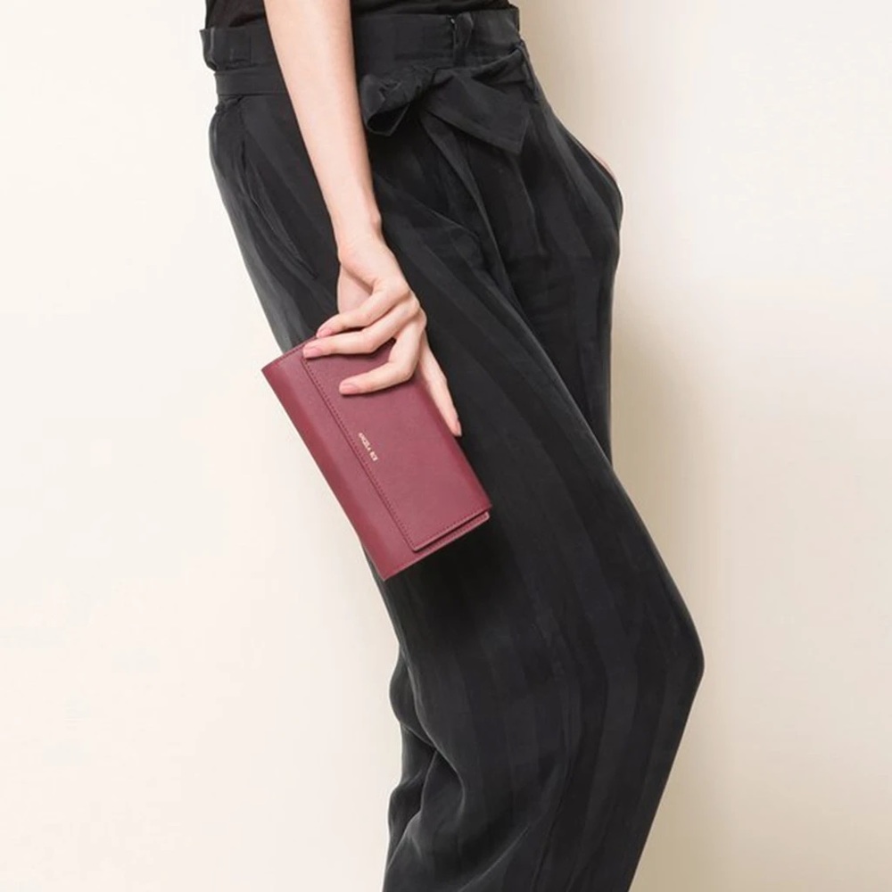 Angela Roi OLIVIA E WALLET - BORDEAUX luxury vegan